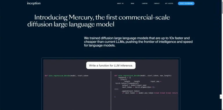 Inception Labs – 次世代の拡散モデルで言語AIを再定義